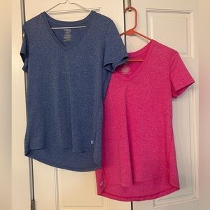 Danskin NOW 2 semi fitted short sleeve tops medium